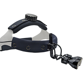 L2SX5 dual LED system mounted on headband